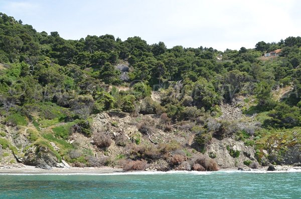 Fouirades beach in Bormes les Mimosas in France