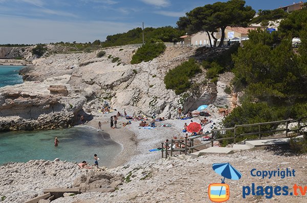 Foto von der Calanque du Four à Chaux in Sausset les Pins im Sommer