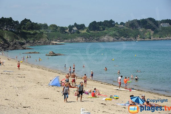 Beach of Fourberie and view on tip of  Bellefard - Saint Lunaire