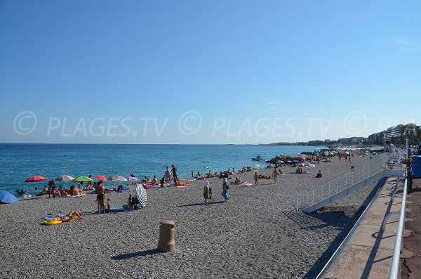 Accès à la plage de Fabron - Nice