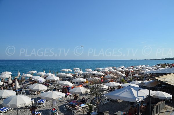 Fabron private beach in Nice