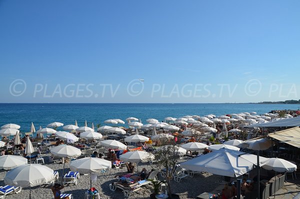 Privatstrand in Fabron Nizza