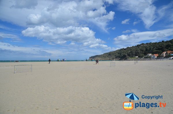 Photo of Franqui beach with cliffs of Leucate