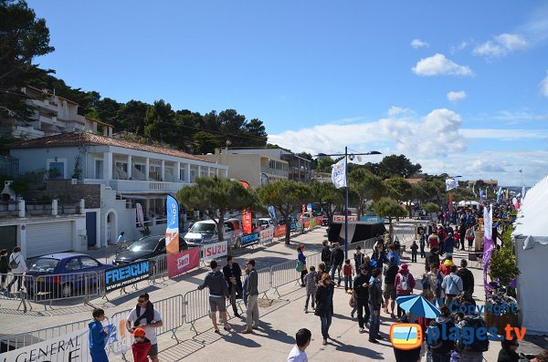 Quartier du Franqui pendant le mondial du vent