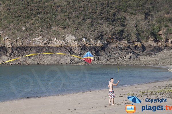 Activité sur la plage de Fresnaye - St Cast