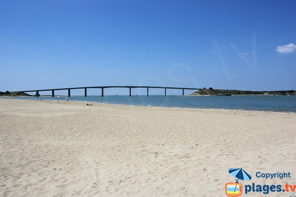 Fromentine beach with view on island of Noirmoutier