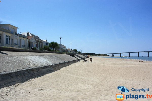 Fromentine in France with its beach