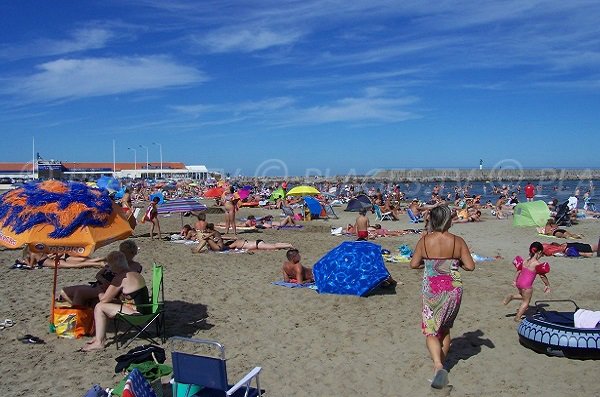 Beach near the Casino of Port la Nouvelle