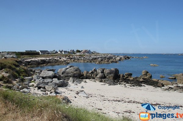 Environnement des criques de Frouden à Plouescat en Bretagne