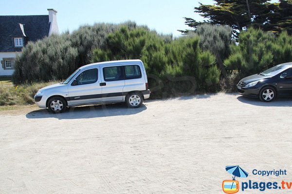 Parking de la plage de Frouden - Plouescat