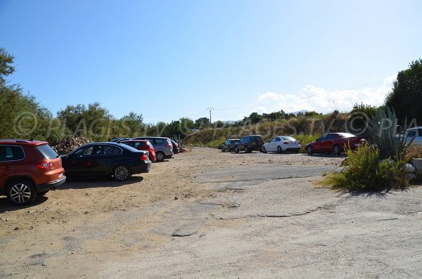 Parking de la plage de Funtanaccia