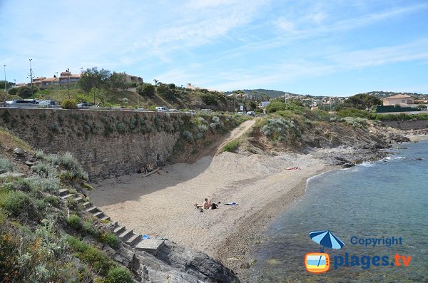 La Gaillarde West beach in Les Issambres - France