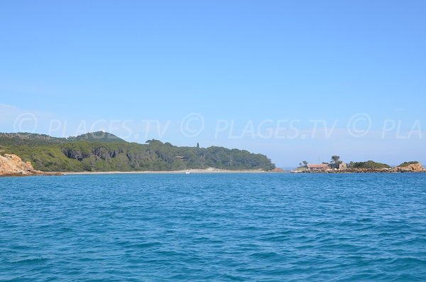 Galere beach in Bormes les Mimosas in France