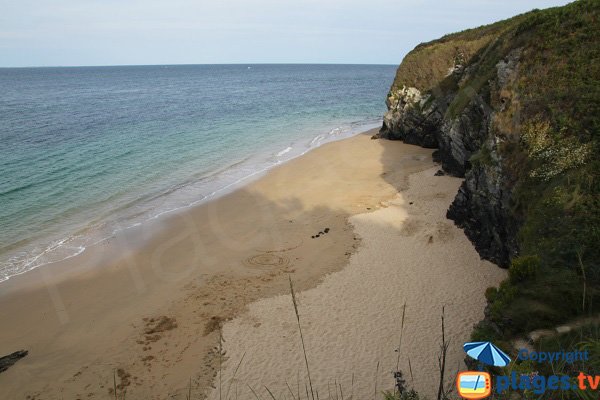 Galères beach in Belle Ile en Mer in France