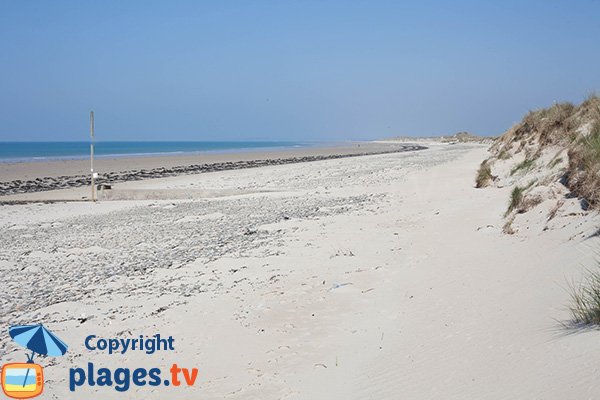 Plage de sable blanc à Glatigny - 50