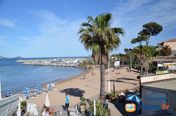 Photo of the Galiote beach in Saint Aygulf in France