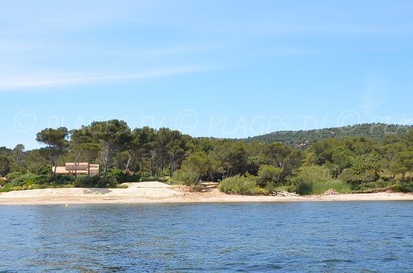 Main part of Gaou Beach in Bormes les Mimosas