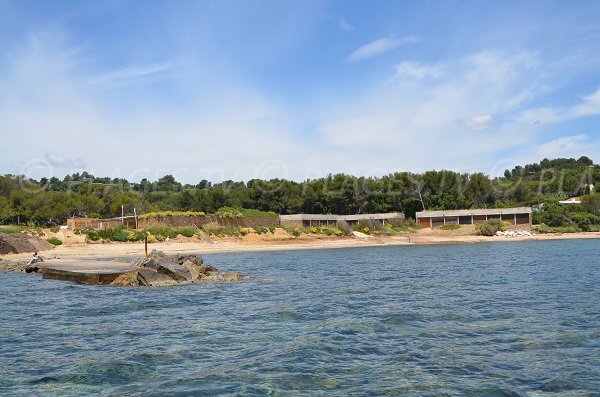 Plage du Gaou à Bormes les Mimosas dans le Var