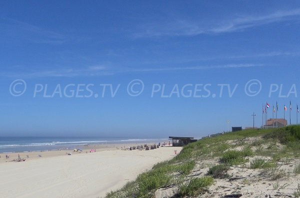 Garluche beach in Mimizan in France