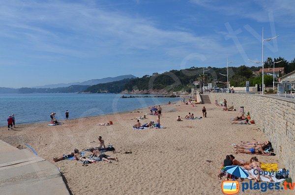 Garonne beach in Le Pradet in France