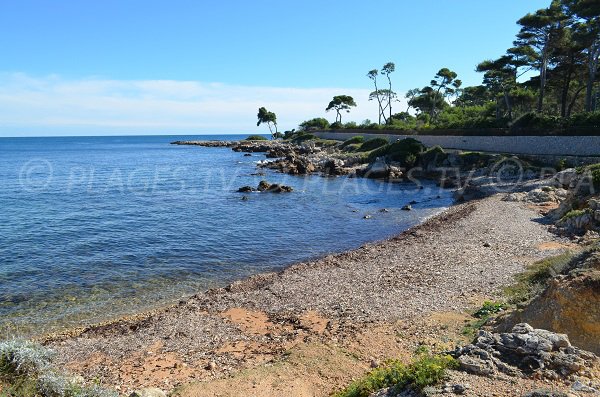 Strand auf dem Küstenweg von Cap d'Antibes