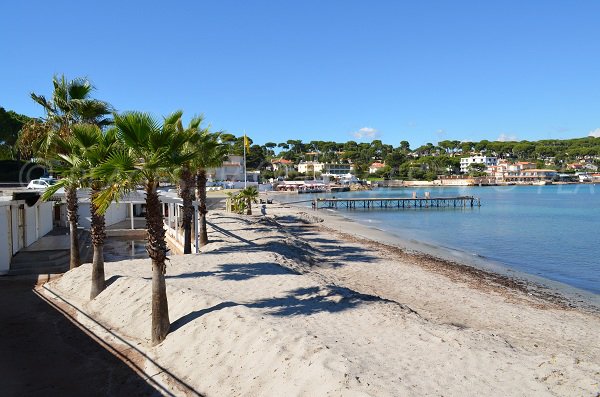 Spiaggia privata alla fine di Garoupe