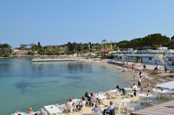 Plage de la Garoupe à Antibes hors saison