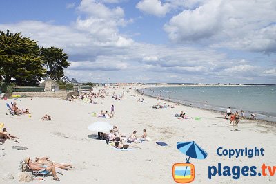 Gavres beach in Brittany in France