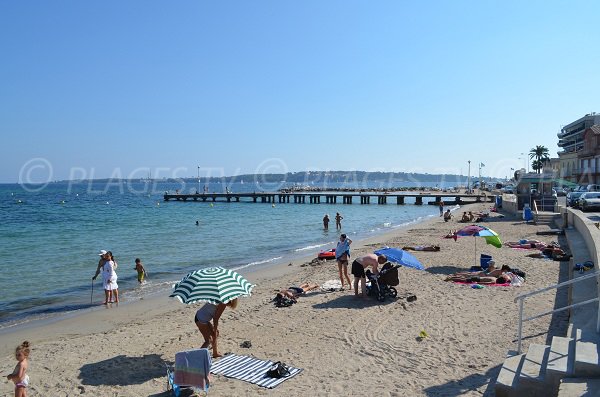 Beach of Gazagnaire in Cannes (edge of Juan les Pins)