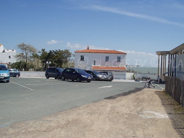 Parking of Génerelles beach in La Tranche sur Mer