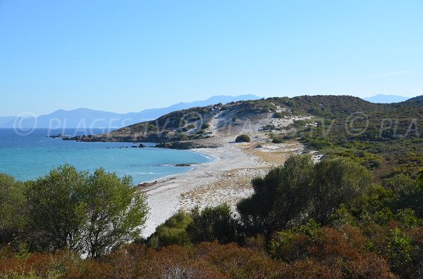 Ghignu beach in Corsica