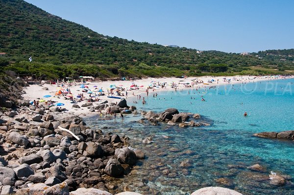 Ghjunchitu beach in Corbara (Ile Rousse)