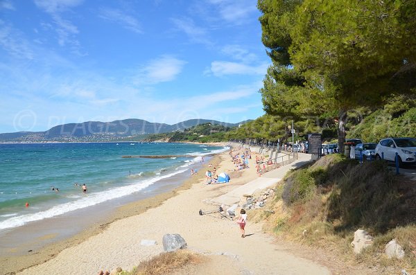 Photo of the Gigaro beach in La Croix Valmer in France