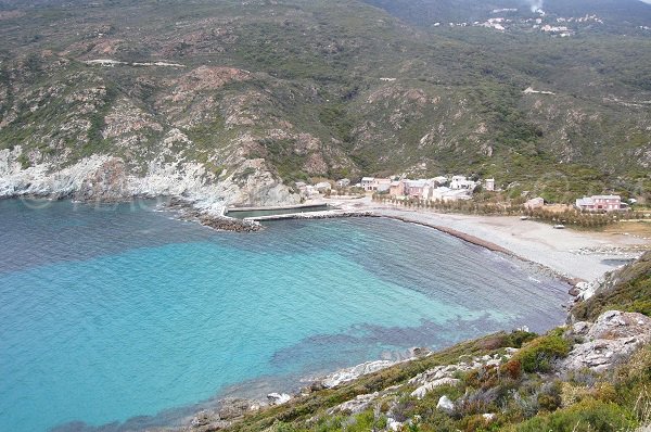 Photo de la plage de Giottani dans le Cap Corse