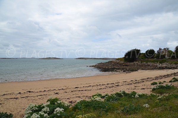 Nord de la plage de Goas Treiz à Trébeurden