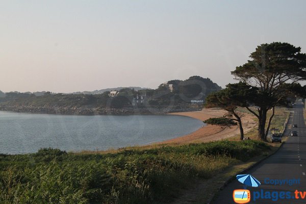 Plage de Goas Treiz de Trébeurden en été