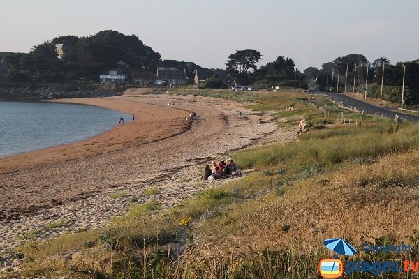 Plage de Goas Treiz en été