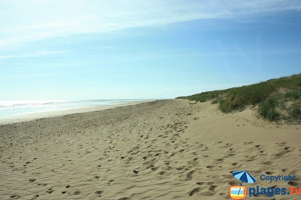 Unspoilt beach in Saint Jean de Monts