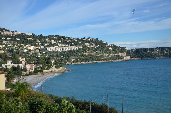 Golfe Bleu beach in Roquebrune Cap Martin in France