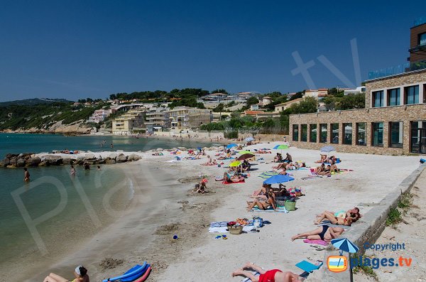 Photo de la plage de la Gorguette à Sanary sur Mer