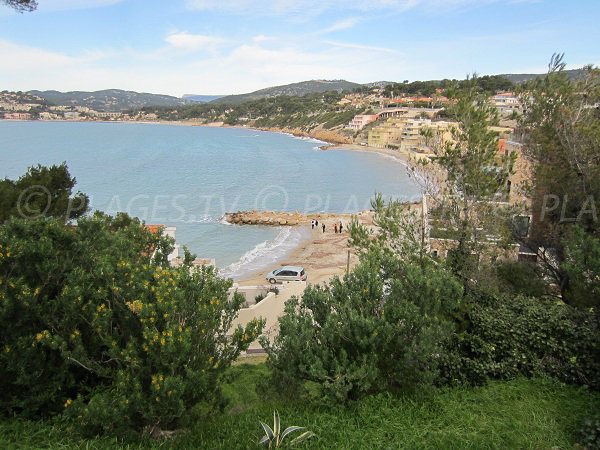 Spiaggia della Gorguette a Sanary sur Mer - Francia