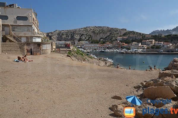 Photo de la plage des Goudes à Marseille