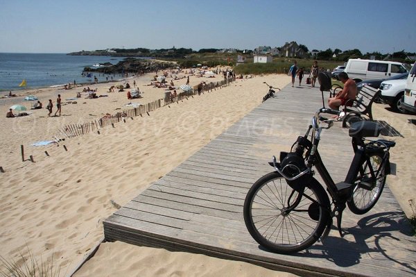 Vue globale de la plage de la Govelle