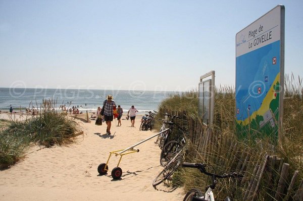 Accès à la plage de la Govelle