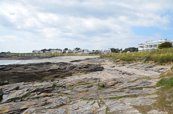 Sand creek near the Goviro beach in Quiberon