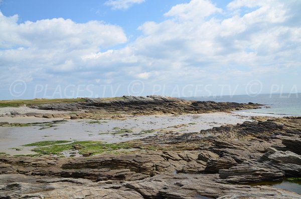 Plage du Goviro à marée basse - Quiberon