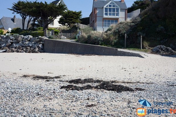 Water slipway of Grace de Dieu beach in Saint Pair sur Mer