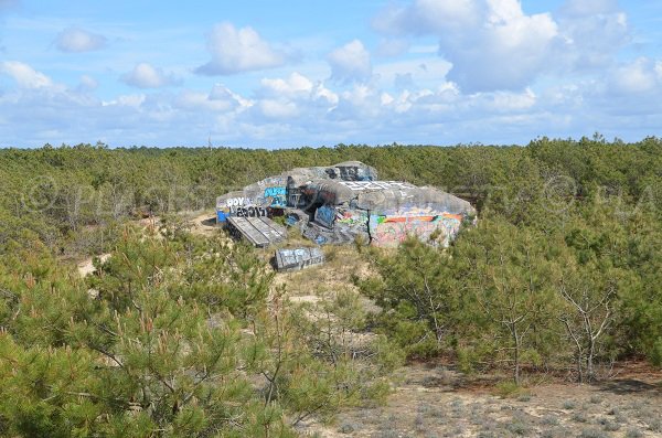 WW II bunker in Lege Cap Ferret