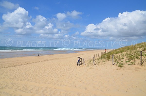 Grand Crohot beach in Cap Ferret in France