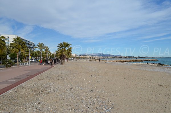 Spiaggia di sabbia a Cagnes sur Mer